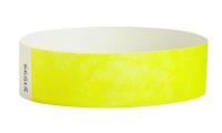 tyvek neon yellow 19mm wristbands box/1000
